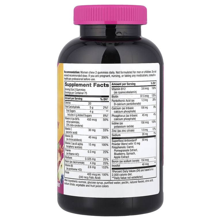 Nature's Way, Alive!®, жевательные мультивитамины для женщин, с ягодным вкусом, 150 жевательных таблеток