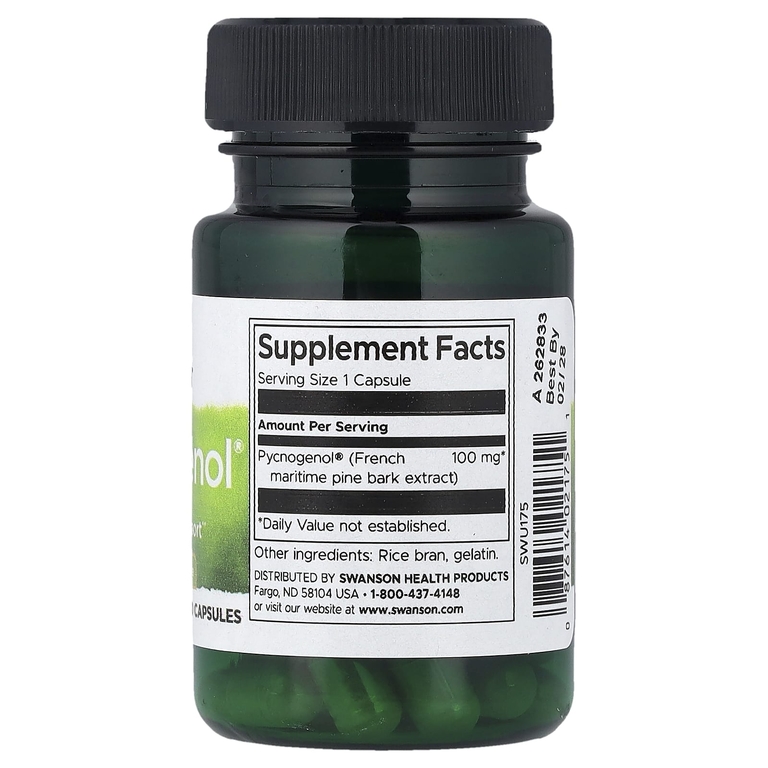 Swanson Vitamins, Pycnogenol®, 100 мг, 30 капсул