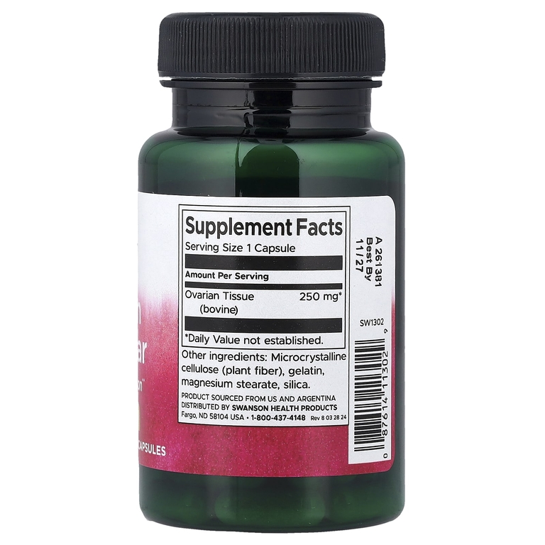 Swanson Vitamins, Железистые яичники, 250 мг, 60 капсул
