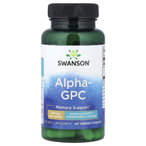 Swanson Vitamins, Alpha GPC, 300 мг, 60 растительных капсул