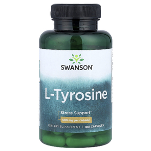 Swanson Vitamins, L-тирозин, 500 мг, 100 капсул