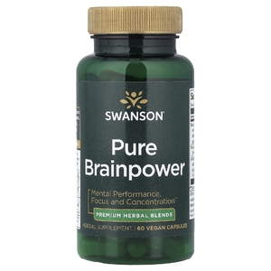 Swanson Vitamins, Pure Brainpower, 60 веганских капсул