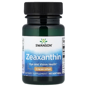 Swanson Vitamins, Зеаксантин, 4 мг, 60 мягких таблеток