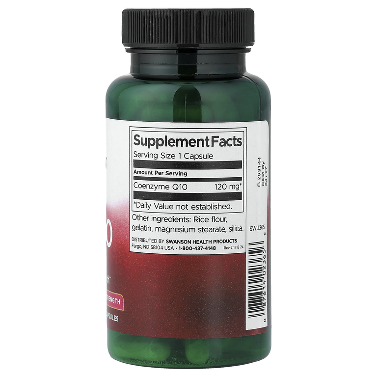 Swanson Vitamins, коэнзимQ10, 120 мг, 100 капсул