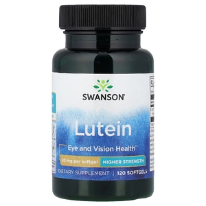 Swanson Vitamins, лютеин, повышенной силы, 20 мг, 120 капсул