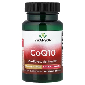 Swanson Vitamins, коэнзим Q10, 100 мг, 100 веганских капсул