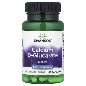 Swanson Vitamins, D-глюкарат кальция, 60 капсул (250 мг в 1 капсуле)