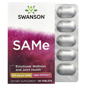 Swanson Vitamins, SAMe, 400 мг, 30 таблеток