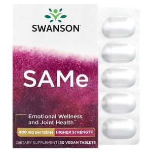 Swanson Vitamins, SAMe, 400 мг, 30 таблеток