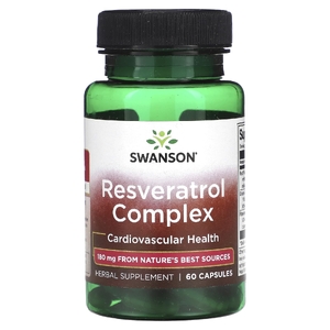 Swanson Vitamins, Ресвератрол комплекс, 60 капсул