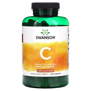 Swanson Vitamins, Витамин C с шиповником, 1000 мг, 250 таблеток