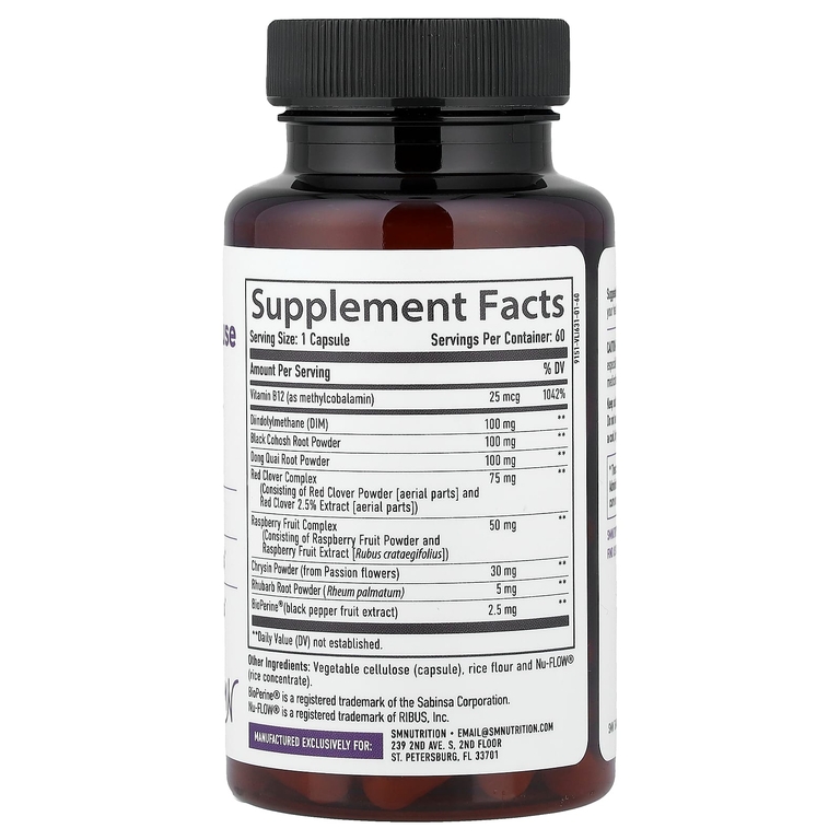SMNutrition, комплекс для поддержки организма при менопаузе, 60 капсул
