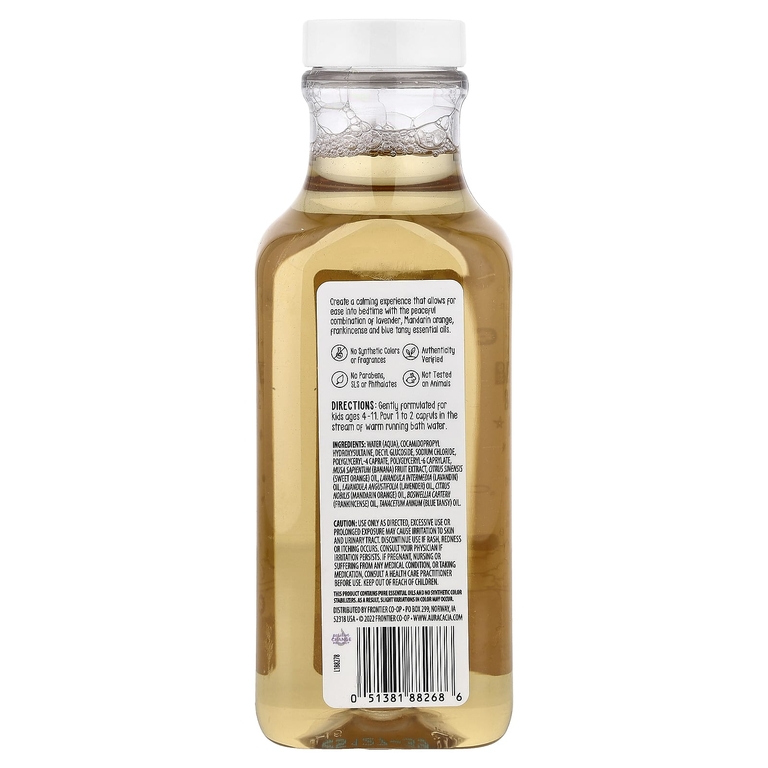 Aura Cacia, пена для ванны для детей перед сном, Peaceful, 384 мл (13 жидк. унций)