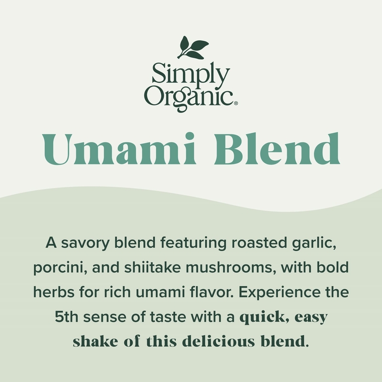Simply Organic, Смеси умами, жареный чеснок и травы, 62 г (2,19 унции)