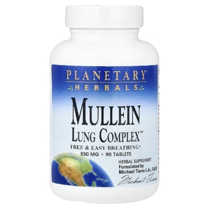 Planetary Herbals, Mullein, Lung Complex™, 90 таблеток