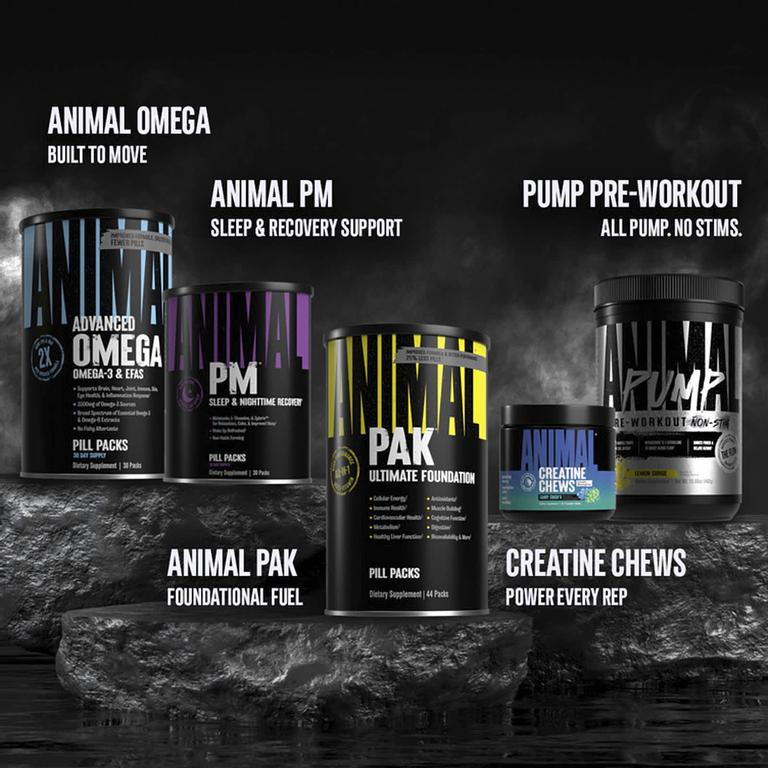 Animal, PAK, мультивитаминный комплекс, 44 пакетика