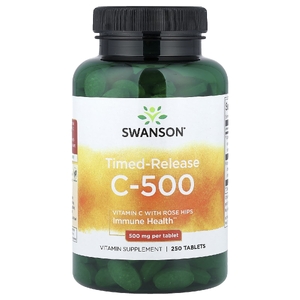 Swanson Vitamins, C-500 с замедленным высвобождением, 250 таблеток