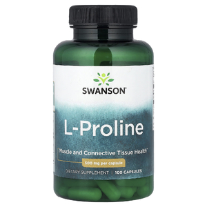 Swanson Vitamins, L-пролин, 500 мг, 100 капсул