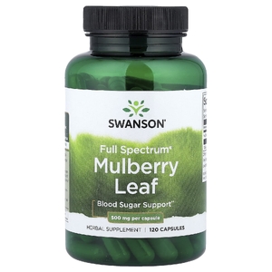 Swanson Vitamins, листья шелковицы Full Spectrum®, 500 мг, 120 капсул