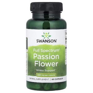Swanson Vitamins, Full Spectrum®, пассифлора, 500 мг, 60 капсул