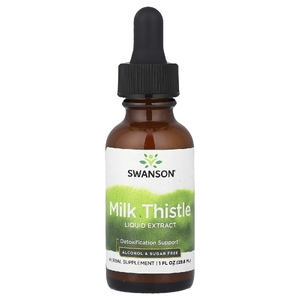 Swanson Vitamins, жидкий экстракт расторопши, без спирта и сахара, 29,6 мл (1 жидк. унция)