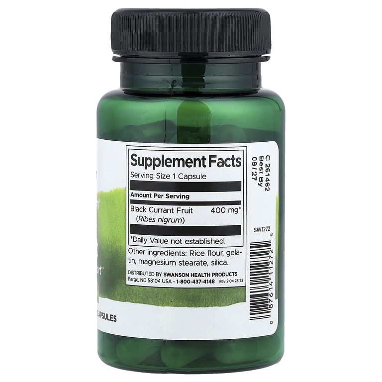 Swanson Vitamins, Full Spectrum®, черная смородина, 400 мг, 60 капсул