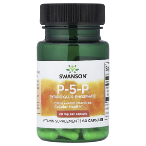 Swanson Vitamins, P-5-P, 20 мг, 60 капсул