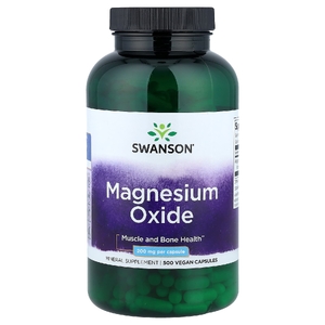 Swanson Vitamins, оксид магния, 200 мг, 500 веганских капсул