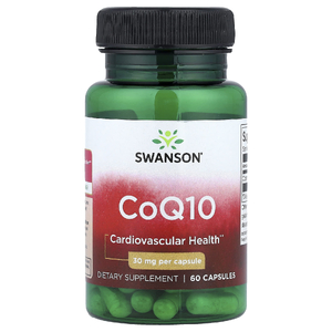 Swanson Vitamins, коэнзимQ10, 30 мг, 60 капсул