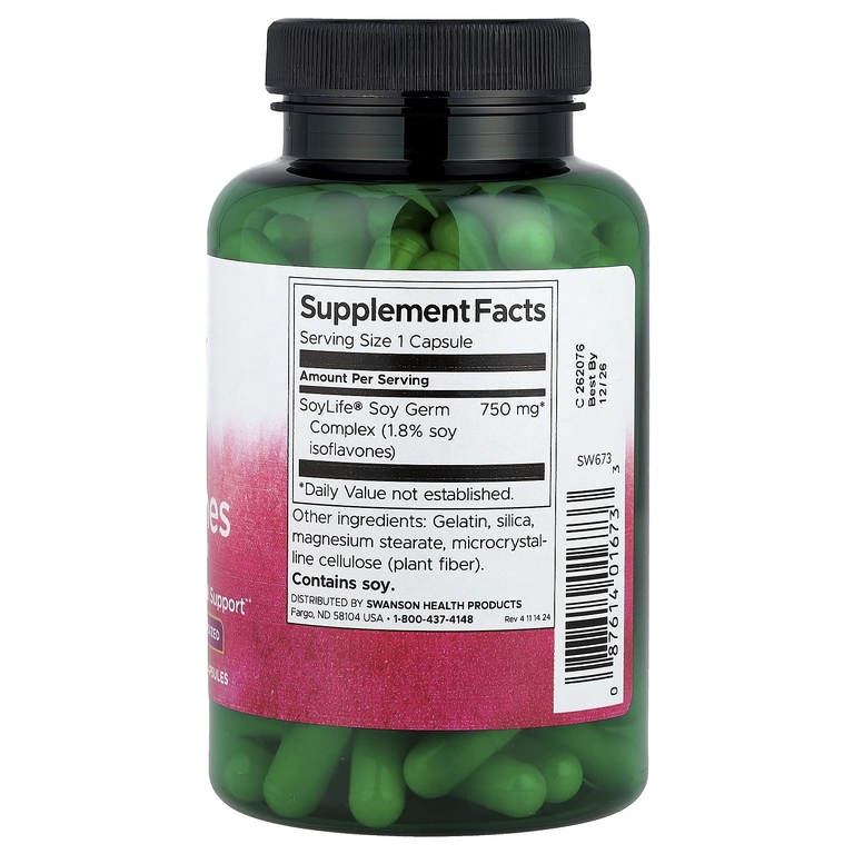 Swanson Vitamins, Изофлавоны сои, 750 мг, 120 капсул
