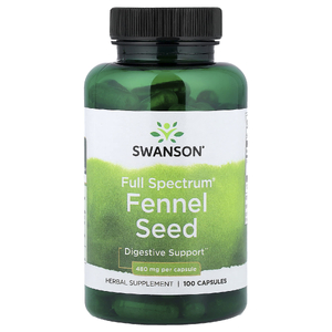 Swanson Vitamins, Full Spectrum® семена фенхеля, 480 мг, 100 капсул