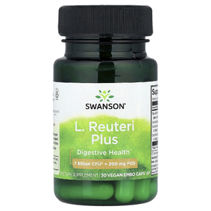 Swanson Vitamins, L. Reuteri Plus, лактобактерии реутери, 30 веганских капсул EMBO Caps® AP