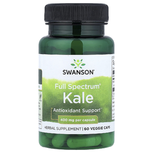 Swanson Vitamins, Full Spectrum® кудрявая капуста, 400 мг, 60 растительных капсул