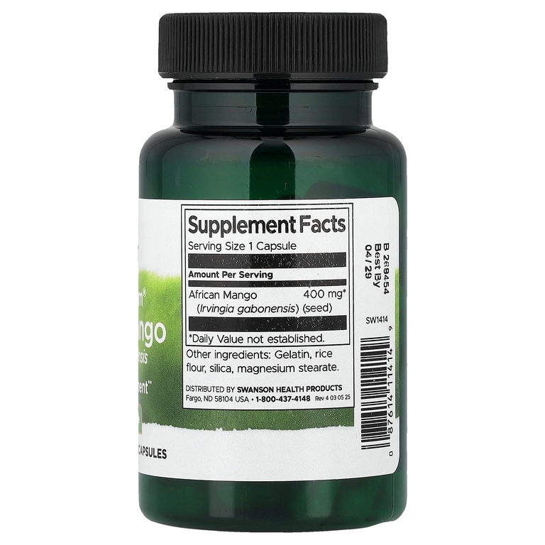Swanson Vitamins, Full Spectrum®, африканское манго, 400 мг, 60 капсул