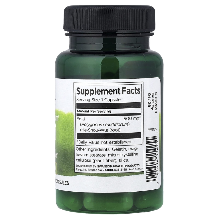 Swanson Vitamins, Full Spectrum®, горец многоцветковый, 500 мг, 60 капсул