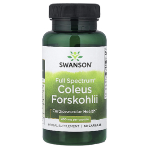 Swanson Vitamins, Full Spectrum®, колеус форсколии, 400 мг, 60 капсул