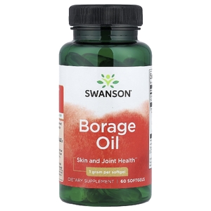 Swanson Vitamins, Масло бурачника, 1 г, 60 мягких таблеток