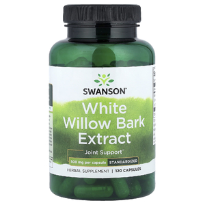 Swanson Vitamins, экстракт коры белой ивы, стандартизованный, 500 мг, 120 капсул