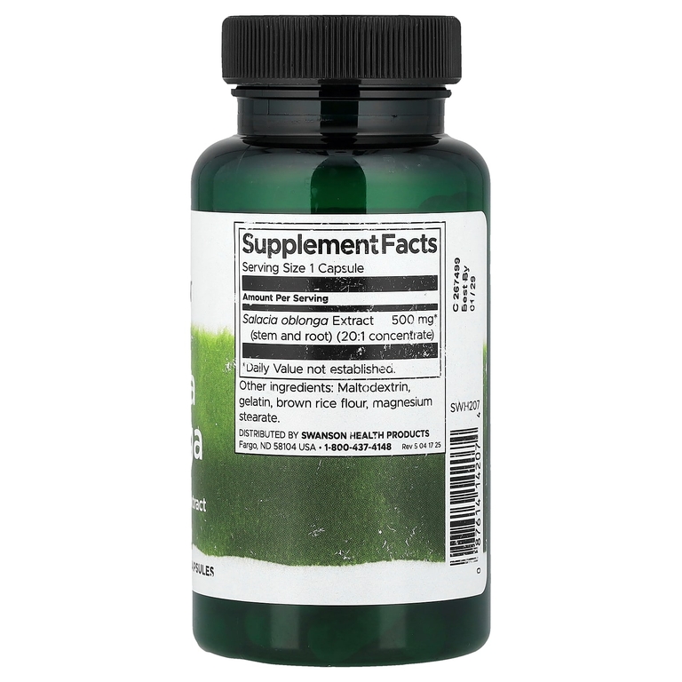Swanson Vitamins, Салация облонга, 500 мг, 60 капсул
