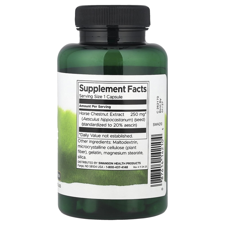 Swanson Vitamins, Экстракт конского каштана, 250 мг, 120 капсул