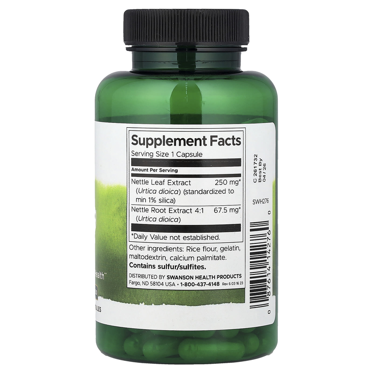 Swanson Vitamins, Крапива двудомная, 120 капсул