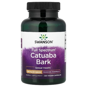 Swanson Vitamins, кора катуабы полного спектра, 465 мг, 120 веганских капсул