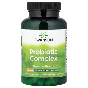 Swanson Vitamins, Комплекс пробиотиков, 120 веганских капсул EMBO®