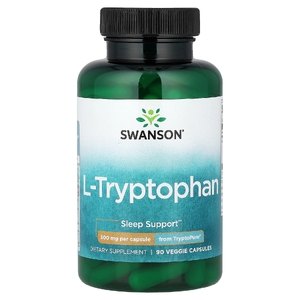 Swanson Vitamins, L-триптофан, 500 мг, 90 растительных капсул