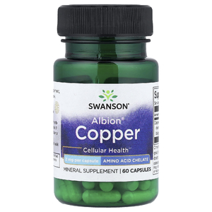 Swanson Vitamins, Albion®, медь, 2 мг, 60 капсул