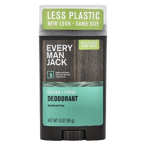 Every Man Jack, дезодорант, без алюминия, морская соль и цитрус, 85 г (3 унции)