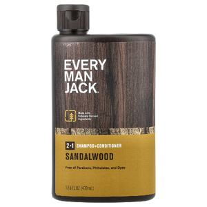 Every Man Jack, 2-в-1, шампунь и кондиционер, сандаловое дерево, 400 мл (13,5 жидк. унции)