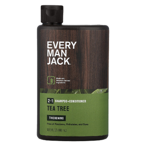 Every Man Jack, шампунь и кондиционер для густоты волос, «2-в-1», чайное дерево, 400 мл (13,5 жидк. унции)