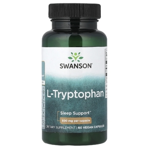 Swanson Vitamins, L-триптофан, 500 мг, 60 капсул
