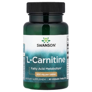 Swanson Vitamins, L-карнитин, 30 таблеток